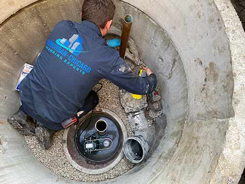 a backflow valve installation in illinois