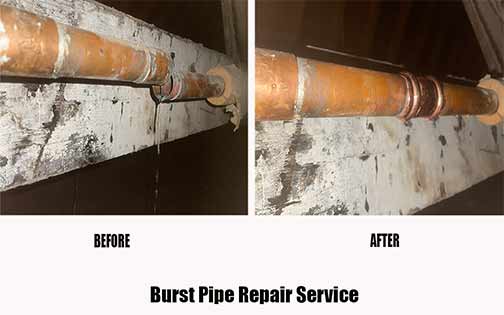 a burst pipe repair in chicago.