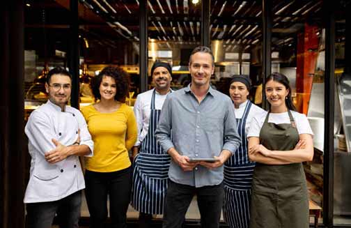 a restaurant staff in chicago