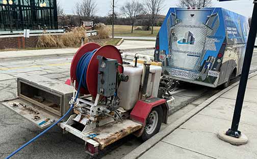 commercial hydro jetting in bedford park illinois.