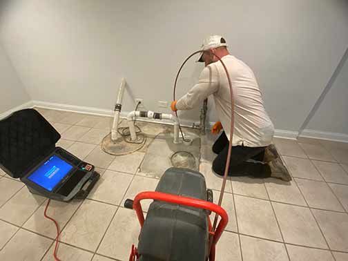 a professional drain camera inspection service