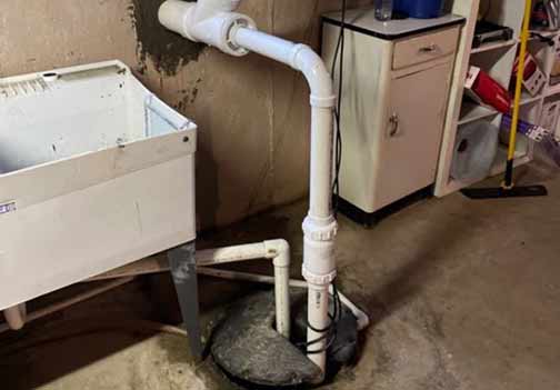 a sewage ejection pump system installation.