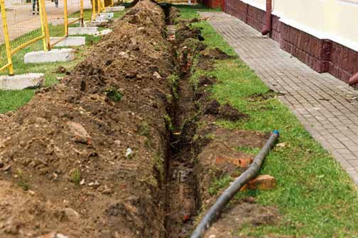 a french drain installation is a good way to prevent flooding in your home.