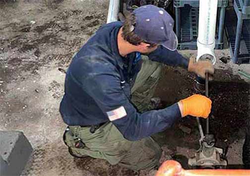 hydro jetting service to unclog a drain blockage.