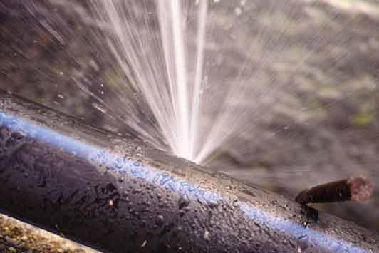 a leaking pipe in a chicago home.