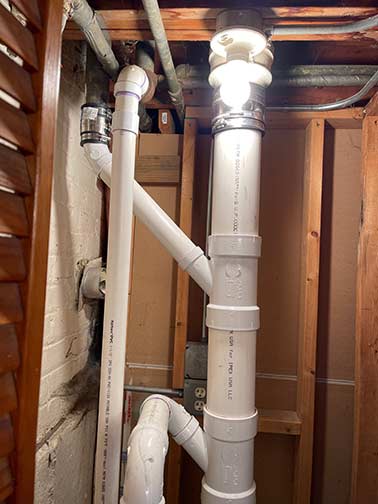 replace plumbing stack.