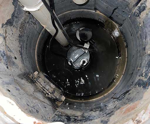 sump pit cleaning is important for sewage ejector pump maintenance.