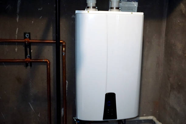 a new water heater installation that is tankless.