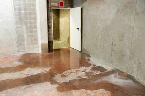 a water leak under a home.